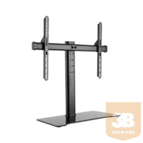 Equip 650601 TV/Monitor tartó konzol 32"-55" álló, dönthető, állítható magasság, Max.: 40kg, fekete