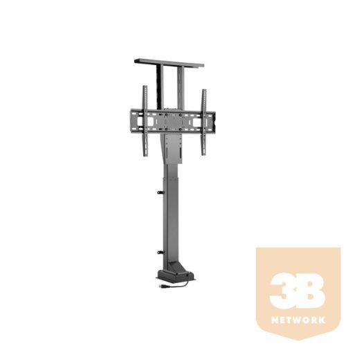 Equip TV/Monitor állvány - 650606 (37"-65" álló, beépíthető, motoros, távirányító, Max.:50kg, fekete)