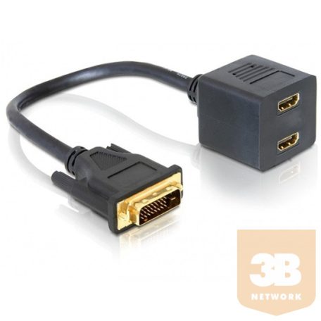 ADA Delock 65069 DVI 25 apa - 2x HDMI anya adapter