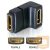 ADA Delock 65075 HDMI anya > HDMI anya 90° lefelé hajlított adapter