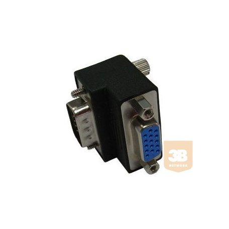 Delock adapter, VGA (M)/(F) jobbra hajlított