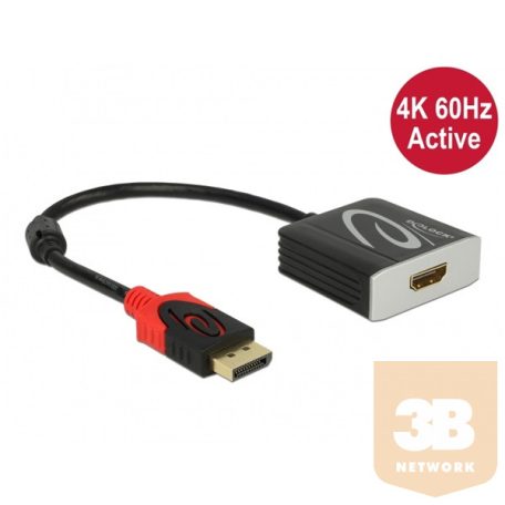 DELOCK adapter DisplayPort 1.4 male to HDMI female 4K 60 Hz active hdr