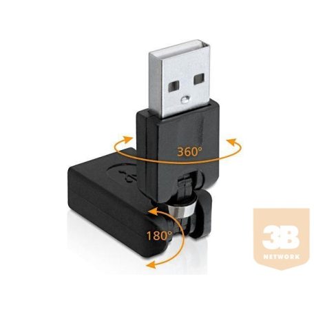 Delock rotation adapter USB 2.0-A male > female