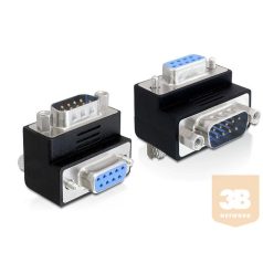 Delock Adapter Sub-D 9 pin male > female 90° angled