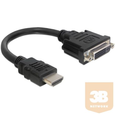 DELOCK Átalakító HDMI male to DVI 24+1 female, 20cm