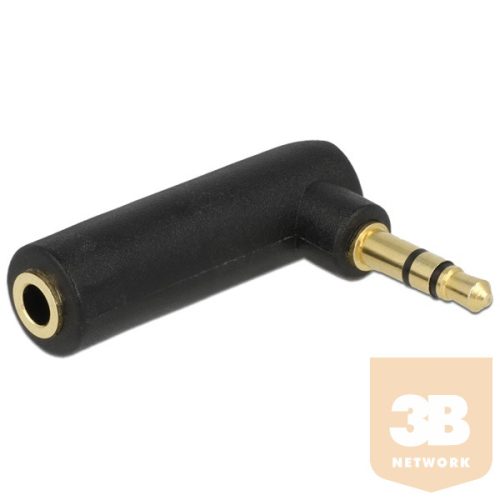 Delock Átalakító - 65364 (sztereó jack 3.5 mm apa > sztereó jack anya 3.5 mm adapter)