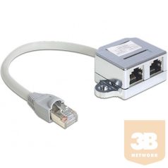   ADA Delock 65441 RJ45 Port duplázó 1 RJ45 dugó > 2 RJ45 jack (1x Ethernet 1x ISDN)