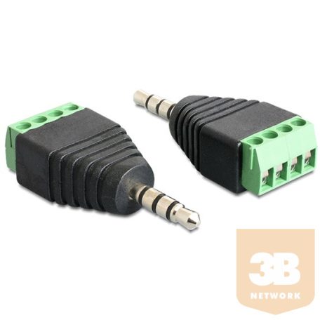 ADA Delock 65453 sztereo jack 3,5mm > Terminal Block 4 pin adapter