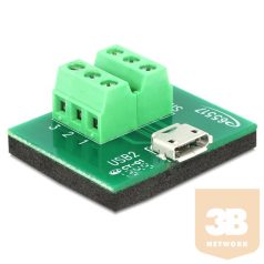   ADA Delock 65517 Micro USB anya > Terminal Block 6pin adapter