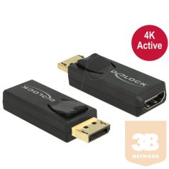   Delock 65573 Adapter Displayport 1.2 apa > HDMI anya 4K Aktív fekete