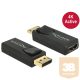 Delock 65573 Adapter Displayport 1.2 apa > HDMI anya 4K Aktív fekete