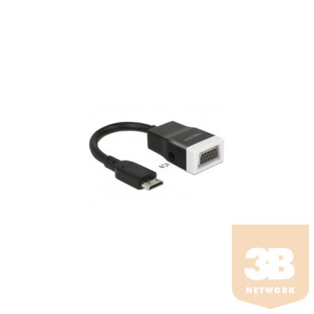 ADA Delock 65588 HDMI-mini C dugó - VGA hüvely audióval adapter