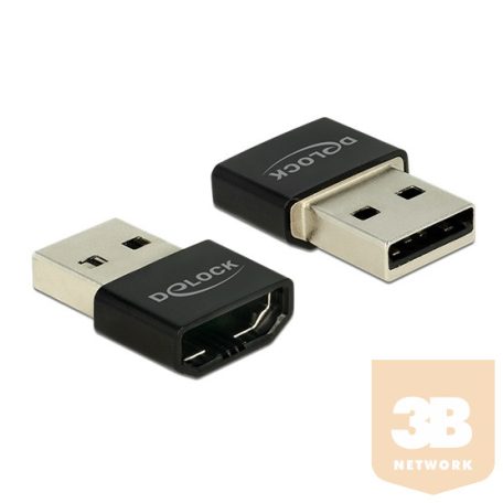ADA Delock 65680 HDMI-A anya > USB Type-A apa adapter - Fekete