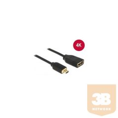   KAB Delock 65687 HDMI micro-D apa / HDMI-A anya 3D 4K High Speed HDMI Ethernettel kábel - 0,2m