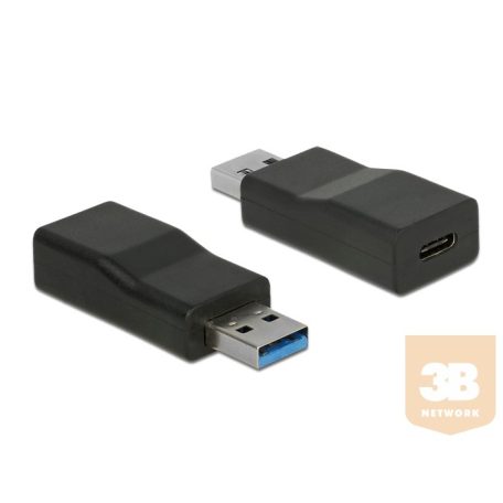 ADA Delock 65696 Átalakító USB 3.1 Gen 2 A-típusú csatlakozódugó > USB Type-C típusú csatlakozóhüvely, aktív