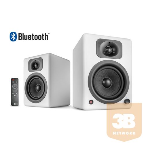 WaveMaster Hangszóró 2.0 - TWO NEO White (60W RMS, Bluetooth, 3,5mm jack, RCA, Toslink, USB-Audio, Távírányító, Fehér)