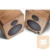 WaveMaster Hangszóró 2.0 - CUBE MINI NEO Bamboo (36W RMS, Bluetooth, 3,5mm jack, RCA, Toslink, Távírányító, Bambusz)