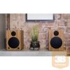 WaveMaster Hangszóró 2.0 - CUBE MINI NEO Bamboo (36W RMS, Bluetooth, 3,5mm jack, RCA, Toslink, Távírányító, Bambusz)