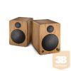 WaveMaster Hangszóró 2.0 - CUBE MINI NEO Bamboo (36W RMS, Bluetooth, 3,5mm jack, RCA, Toslink, Távírányító, Bambusz)