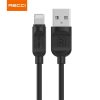 KAB RECCI RCL-P100B Lightning-USB kábel, fekete - 1m