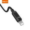 KAB RECCI RCL-P100B Lightning-USB kábel, fekete - 1m