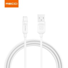 KAB RECCI RCL-P100W Lightning-USB kábel, fehér - 1m