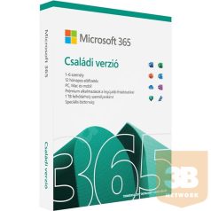   Microsoft 365 Családi verzió, 1 év. Win/MAC FPP BOX Doboz P8