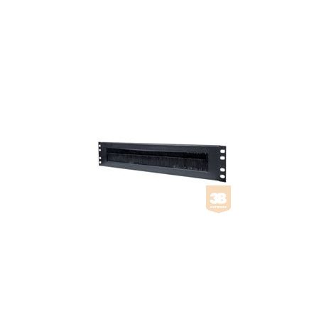 INTELLINET 712774 Intellinet kábelátvezető panel, kefés, 19, 2U, fekete