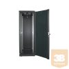 Manhattan rack szekrény - 19" különálló kivitel (26U, 1322 (h) x 600 (w) x 600 (d) mm, IP20, lapra szerelt, Fekete)