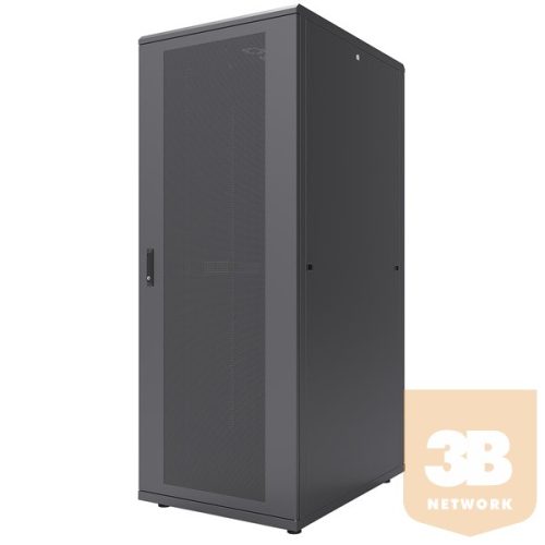 Manhattan Szerverszekrény - 19" különálló kivitel (47U,2250 (h) x 800 (w) x 1200 (d) mm,IP20,Flatpack,Max:1500kg Fekete)