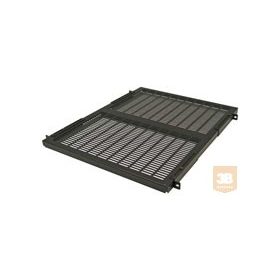   Great Lakes 7206-FR-A80HD 812 mm mély fix polc rack szekrénybe, 1U, állítható szerelőfülekkel, fekete (136kg-ig)