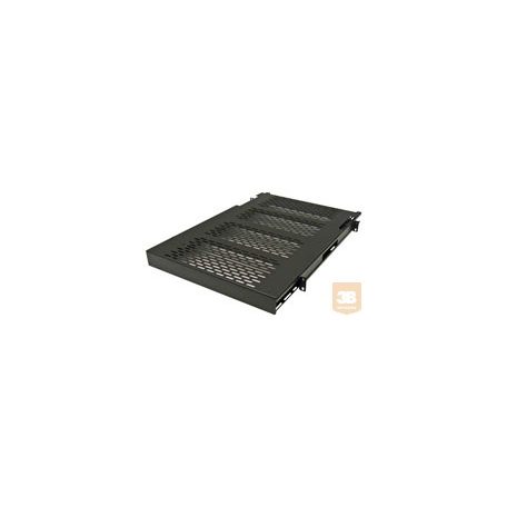 Great Lakes 7206-FRSL-ADHD 660mm mély polc rack szekrénybe, 2U, állítható szerelőfülekkel, csúszkás, fekete (50kg-ig)
