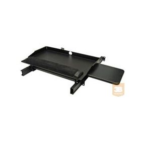   Great Lakes 7206-PKB-MT kihúzható tálca rack szekrénybe, 3U, billentyűzet tartó, egérpad, elfordítható (50 kg-ig)