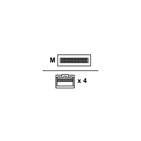 HPE BLc QSFP+ to 4x10G SFP+ AOC 15m Opt