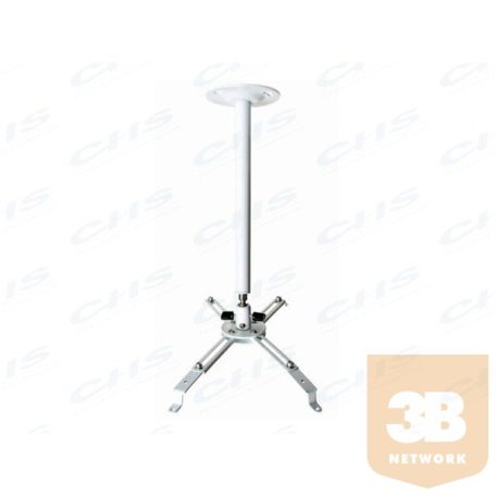 Multibrackets Projektor mennyezeti konzol III, univerzális, dönthető 180-430 mm, fehér