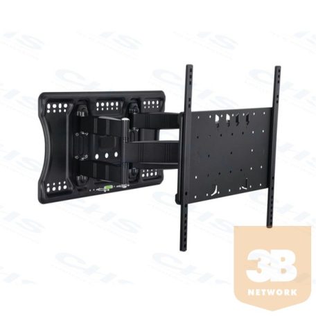 Multibrackets fali rögzítő Tilt &Turn Plus dönthető forgatható dupla karos, 26-55" fekete