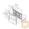 Multibrackets fali rögzítő Tilt &Turn Plus dönthető forgatható dupla karos, 26-55" fekete