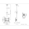 Multibrackets Medium Single 3000 mennyezeti konzol, 32-55", fekete