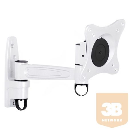 Multibrackets fali rögzítő karos dönthető, forgatható (360) konzol II, 15-32", fehér