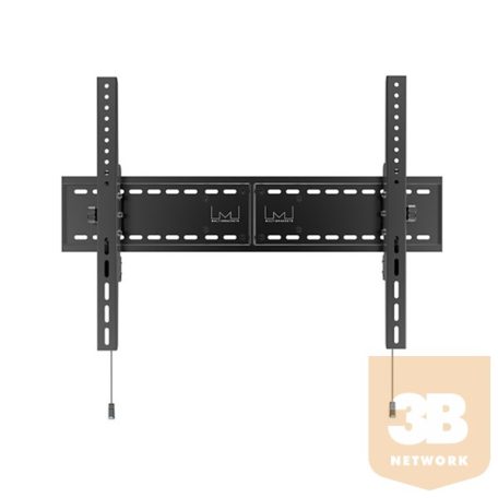 Multibrackets fali rögzítő Universal Wallmount Tilt SD MAX VESA 800x600mm, dönthető konzol, 63-110", Fekete