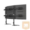 Multibrackets asztali rögzítő konzol toldó Desktopmount Triple Stand dönthető, forgatható 360, 24”-32”, fekete