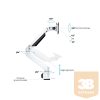 MULTIBRACKETS Rögzítőkészlet (csuklós kar, asztali rögzítés), M VESA Gas Lift Arm Single White HD (15" - 32")