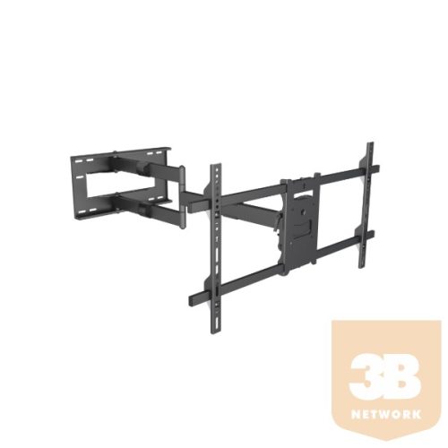 Multibrackets Long Reach 1010 mm fali konzol, karos. dönthető, forgatható 42"-75", fekete