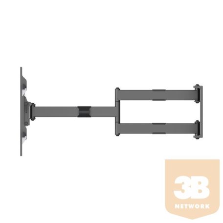 Multibrackets Long Reach 910 mm fali konzol, karos, dual, dönthető, forgatható 50"-90", fekete