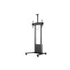 MULTIBRACKETS Gurulós motoros padlóállvány, M Motorized Floorstand incl cabinet & camerashelf 120kg Black (42-100")