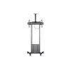 MULTIBRACKETS Gurulós motoros padlóállvány, M Motorized Floorstand incl cabinet & camerashelf 120kg Black (42-100")