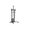 MULTIBRACKETS Gurulós motoros padlóállvány, M Motorized Floorstand incl cabinet & camerashelf 120kg Black (42-100")