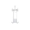 MULTIBRACKETS Gurulós motoros padlóállvány, M Motorized Floorstand incl cabinet & camerashelf 120kg White (42-100")