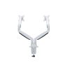 MULTIBRACKETS 2 karos asztali konzol, M Deskmount Gas Spring Dual White