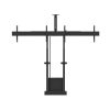 MULTIBRACKETS Motoros 2 karos padlóállvány, M Motorized Floormount/ Wallstand Dual Screen incl cabinet & cam-shelf 120kg